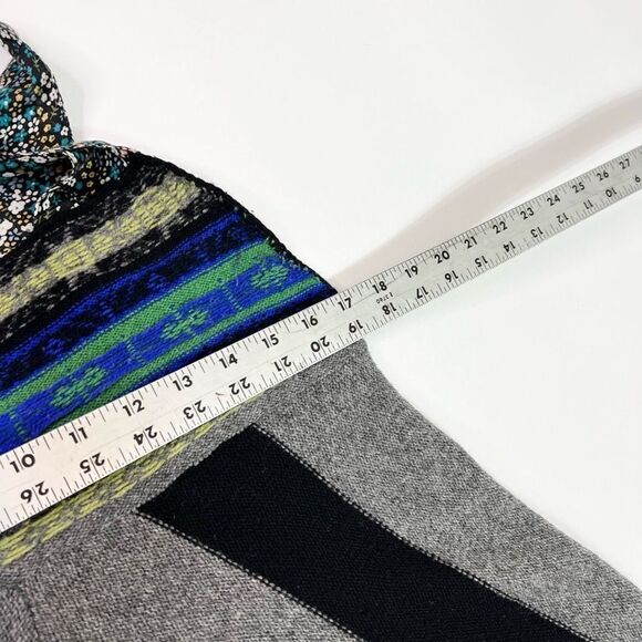 Free People Top Sweater Womens Medium Floral Stripes Knitted Boho - Picture 5 of 10